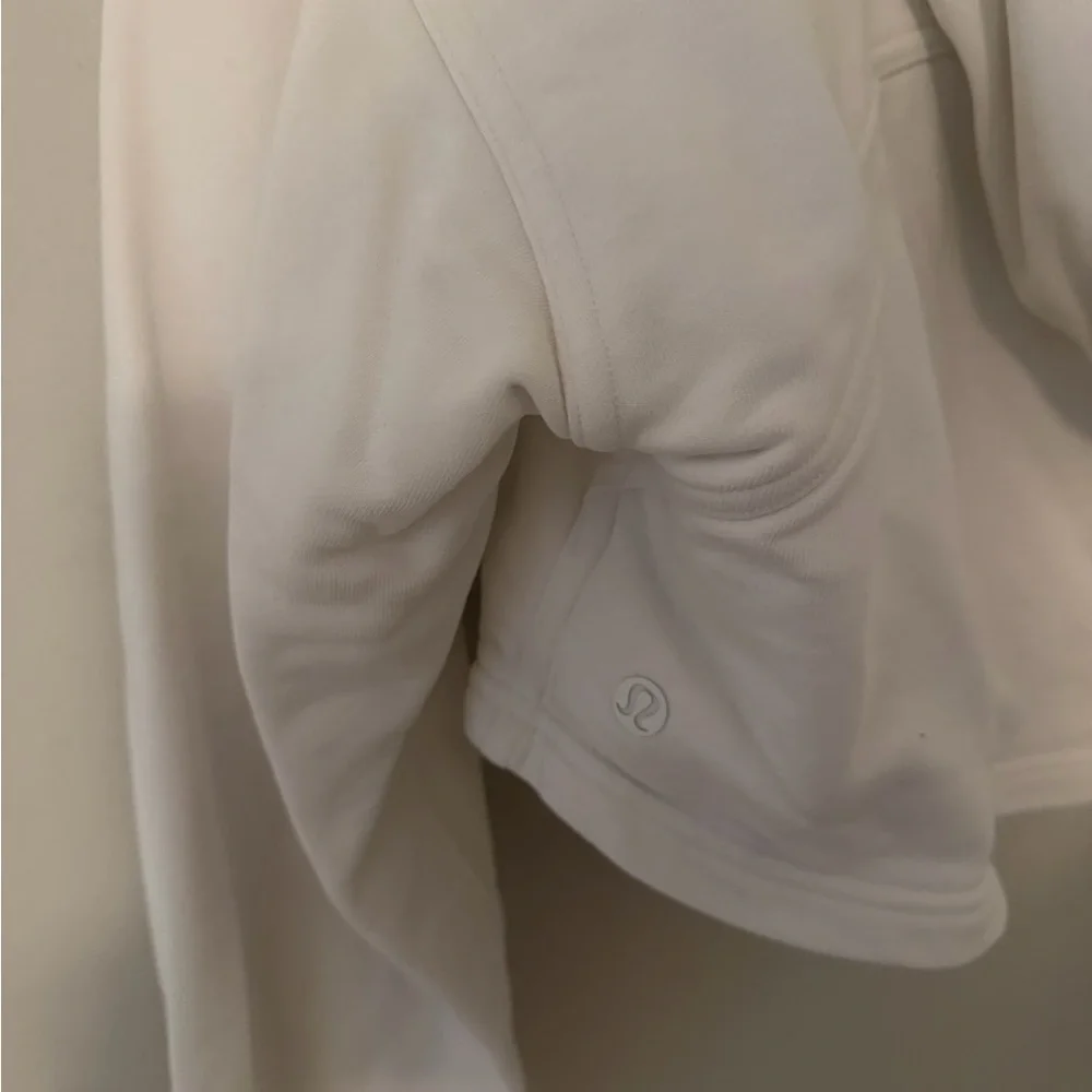 lululemon athletica Cropped White Hoodie - Picture 3 of 4